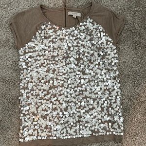 Loft sequin blouse XS